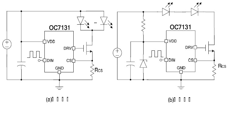 OC7131 PWM調(diào)光線性降壓_LED恒流驅(qū)動器