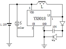 YX8018_LED太陽(yáng)能草坪燈控制器廠家