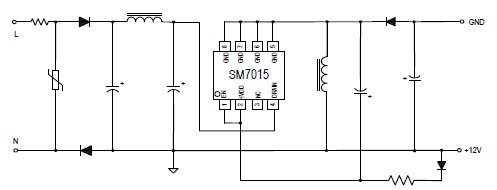 SM7015_AC-DC電源管理芯片_PWM開關(guān)芯片