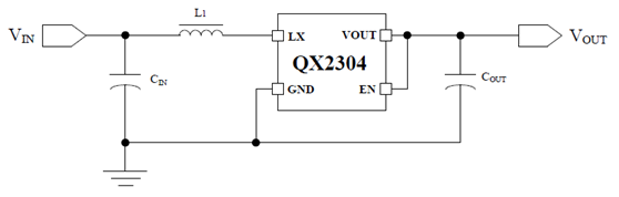 QX2304高效率同步升壓芯片_DC-DC變換器芯片