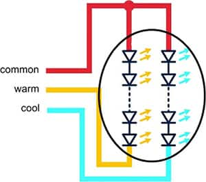 Infineon Technologies 白光 LED 的兩個(gè)通道圖片