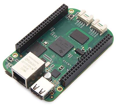 BeagleBone Green 開發(fā)板使用帶 ARM Cortex-A8 核心的 1 GHz Sitara 處理器。